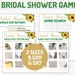 Bridal Shower Games, Sunflower, Wedding Shower Activities, Instant ...