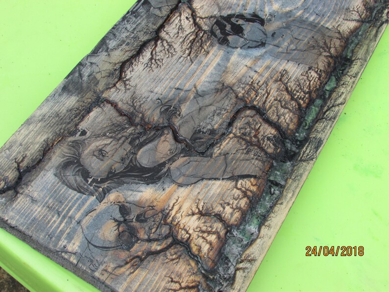 LICHTENBERG Fractal Electric Wood Burning ART. Etsy