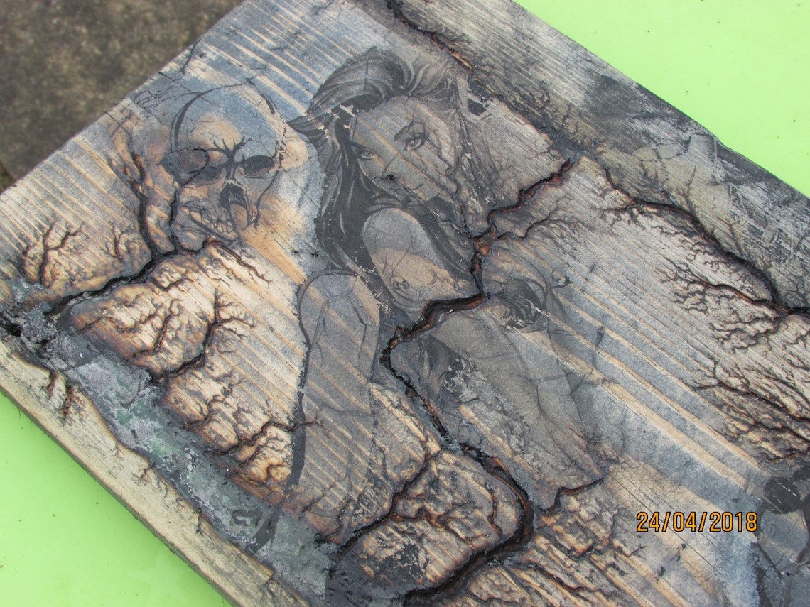 LICHTENBERG Fractal Electric Wood Burning ART. Etsy
