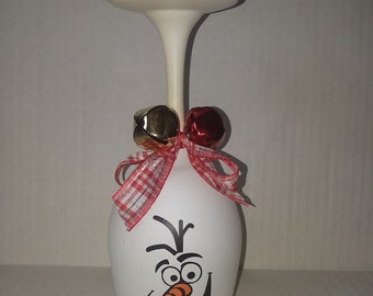 Snowman candle holder