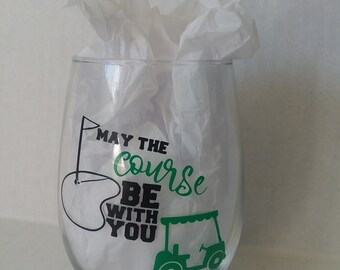 Golf Wine Glass