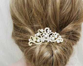 Gold Bridal Hair Comb, Wedding Hair Comb,  Bridal Headpiece, Wedding Hair Piece Art Deco Headpiece Wedding Hair Accessory bridesmaid gift