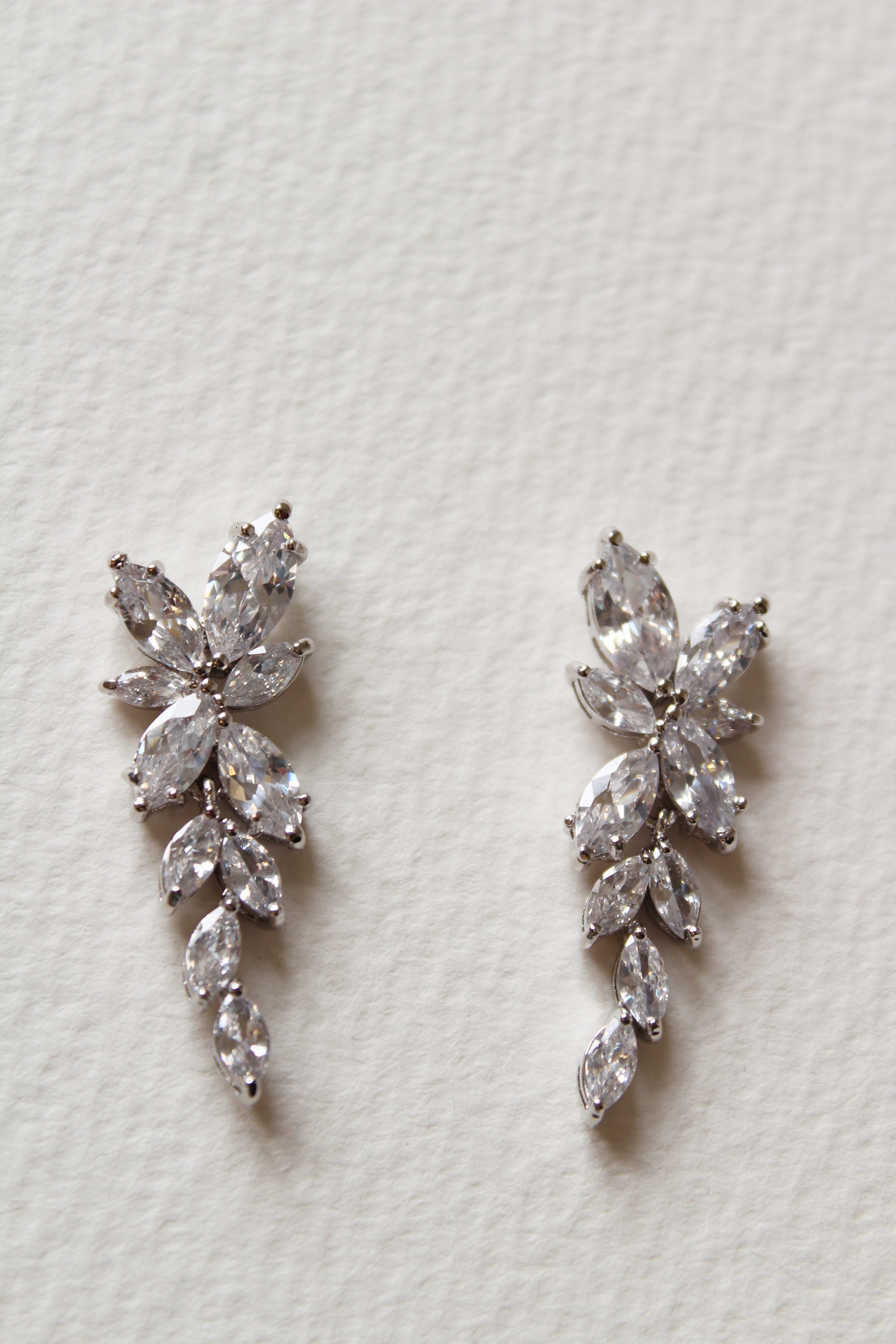 Wedding Earrings for Brides Art Deco Earrings Bridal | Etsy
