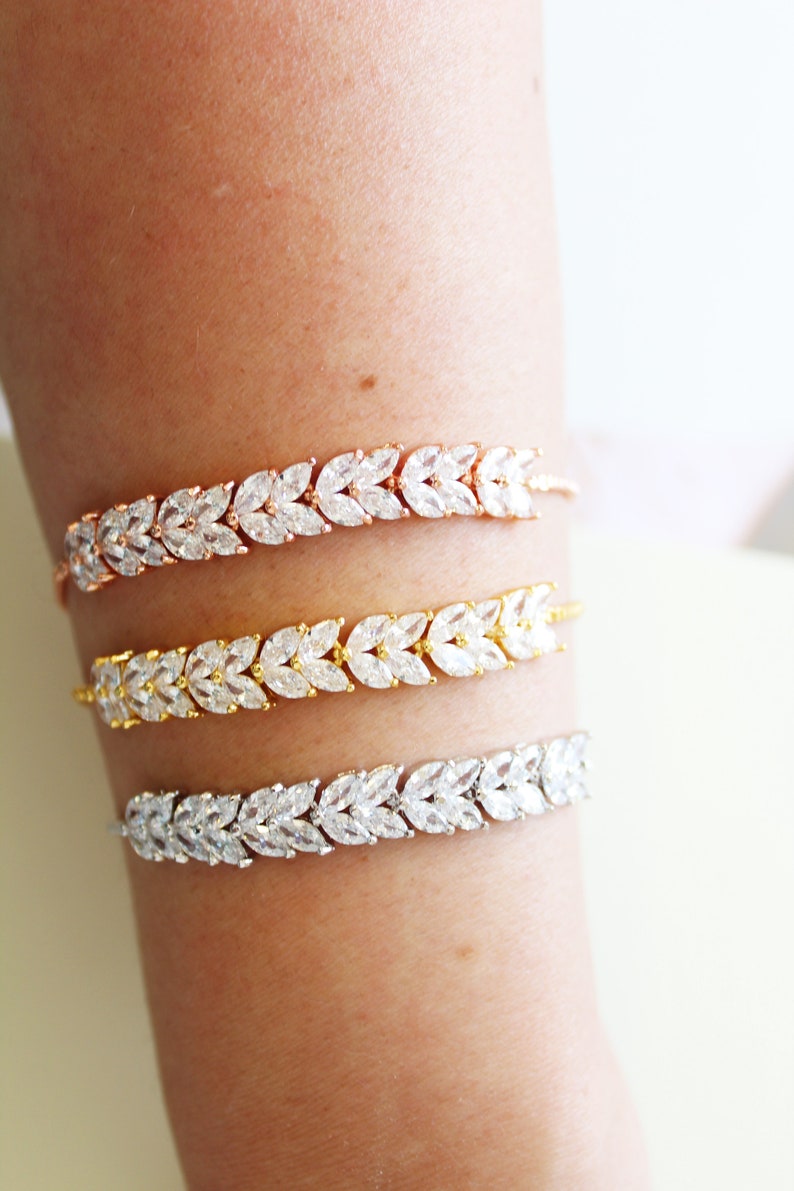 Crystal Bracelet Bridal Bracelet Wedding bracelet Etsy