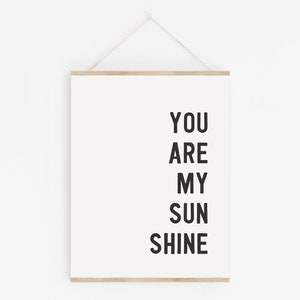 You Are My Sunshine | Nursery Prints | Kids Prints | Sunshine Print | Song Quote Print | Boho Kids Print | Playroom Prints | Girls Bedroom