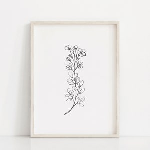 Black & White Botanical Prints - Set of 3 | Leaf Print | Botanical Leaf ...