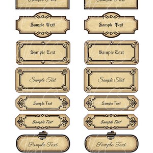 15 printable blank vintage apothecary labels set editable etsy