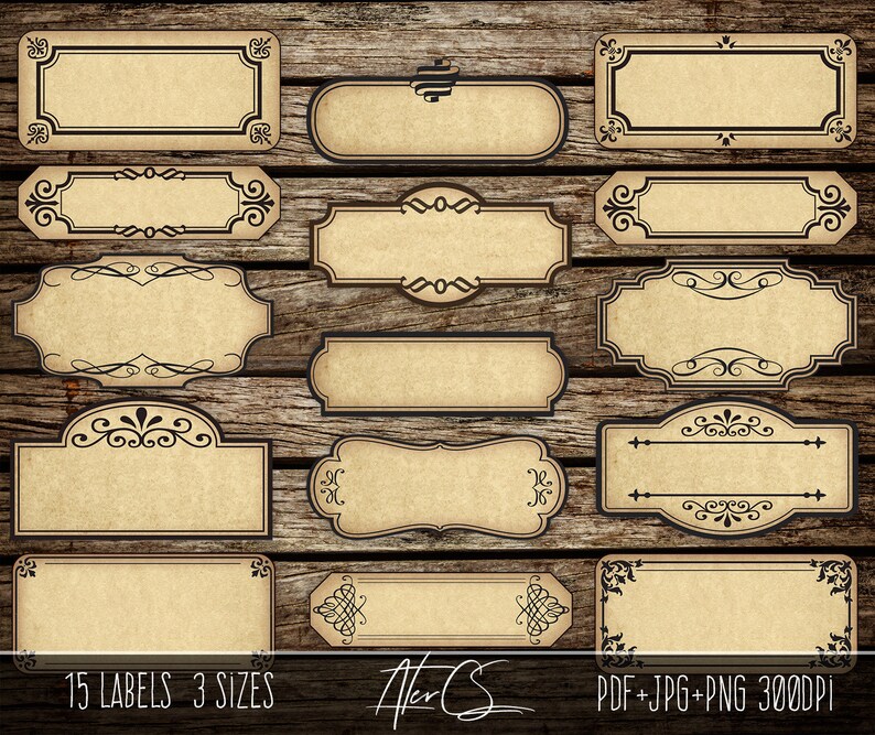 15-printable-blank-vintage-apothecary-labels-set-editable-etsy-canada