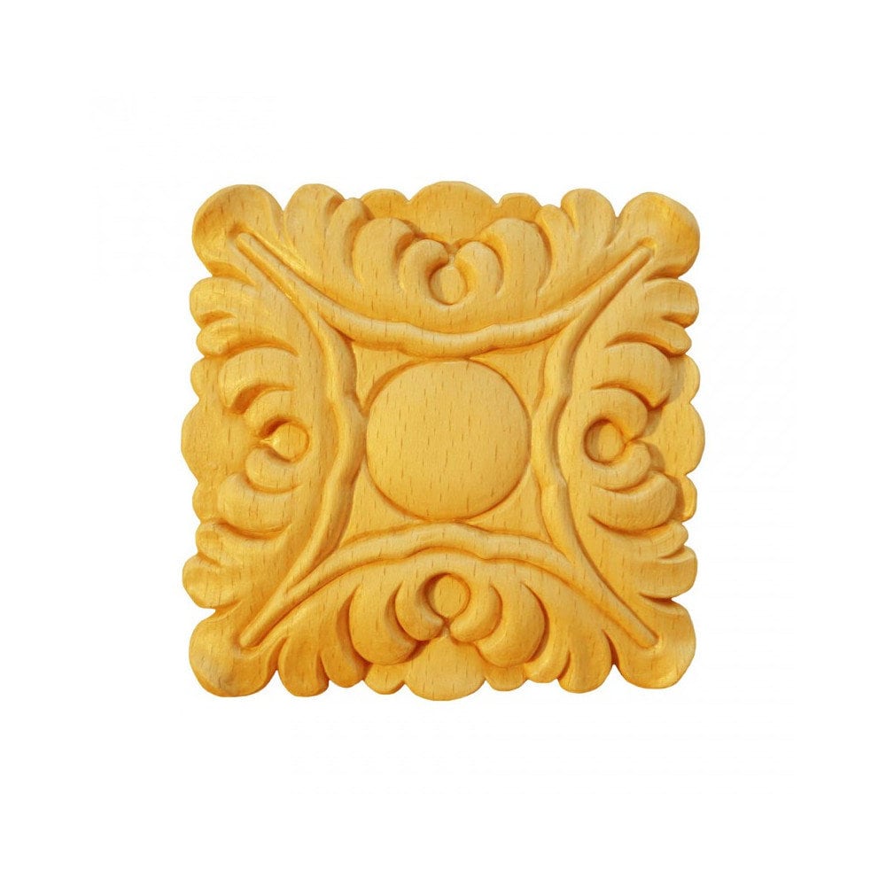 Rosaces Carrées Rv103 en Bois Brut H 90mm X L Ep 8mm