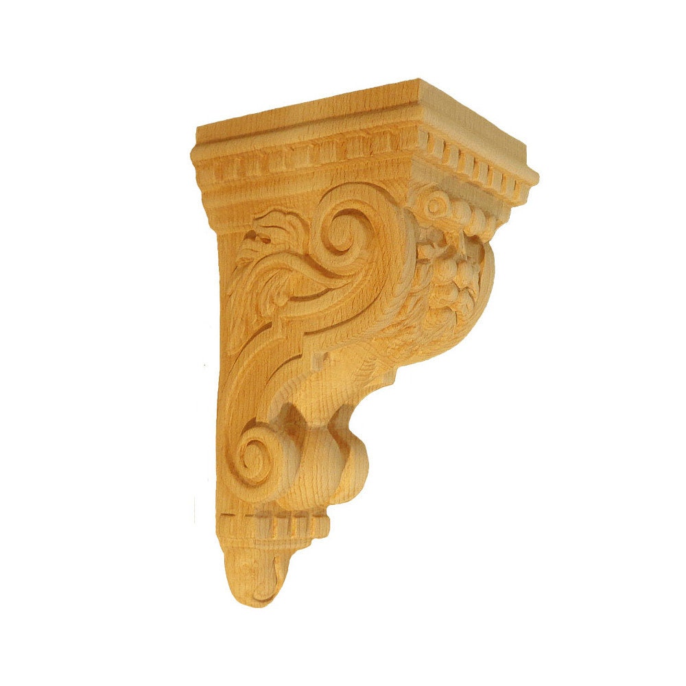 Chapiteaux Ka-Ca8 en Bois Brut H 210mm X L 108mm Ep 115mm