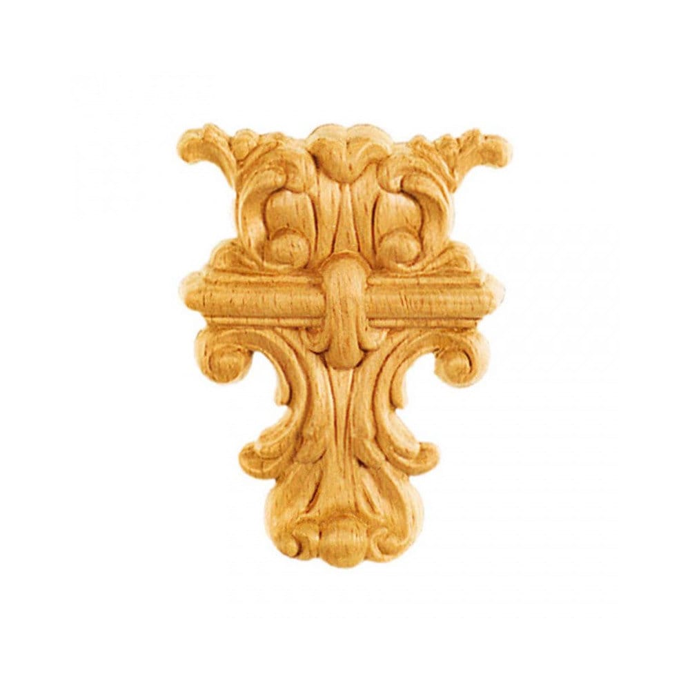 Chapiteaux Ka578 en Bois Brut H 100mm X L 80mm Ep 13mm