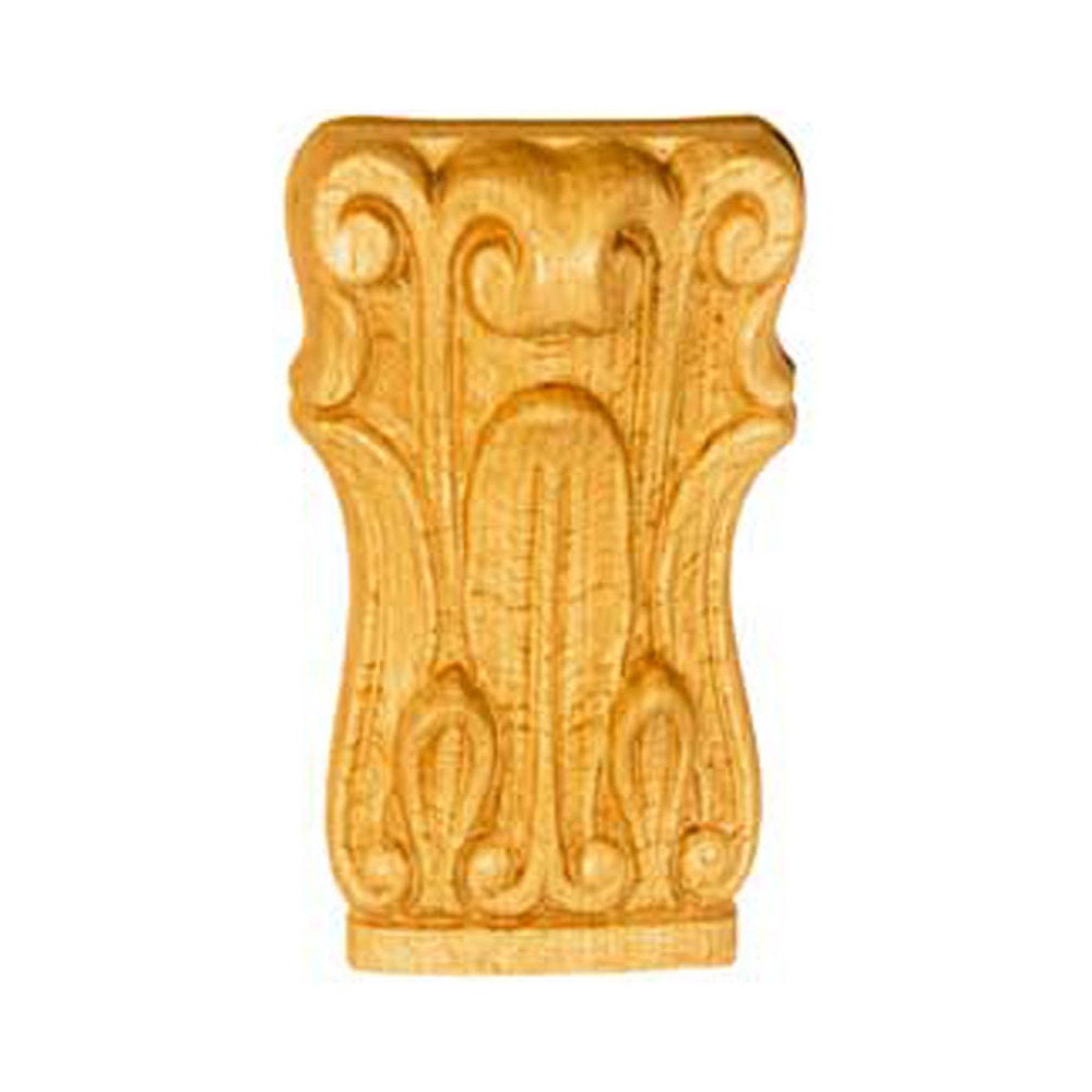 Chapiteaux Ka675/C en Bois Brut H 127mm X L 75mm Ep 40mm