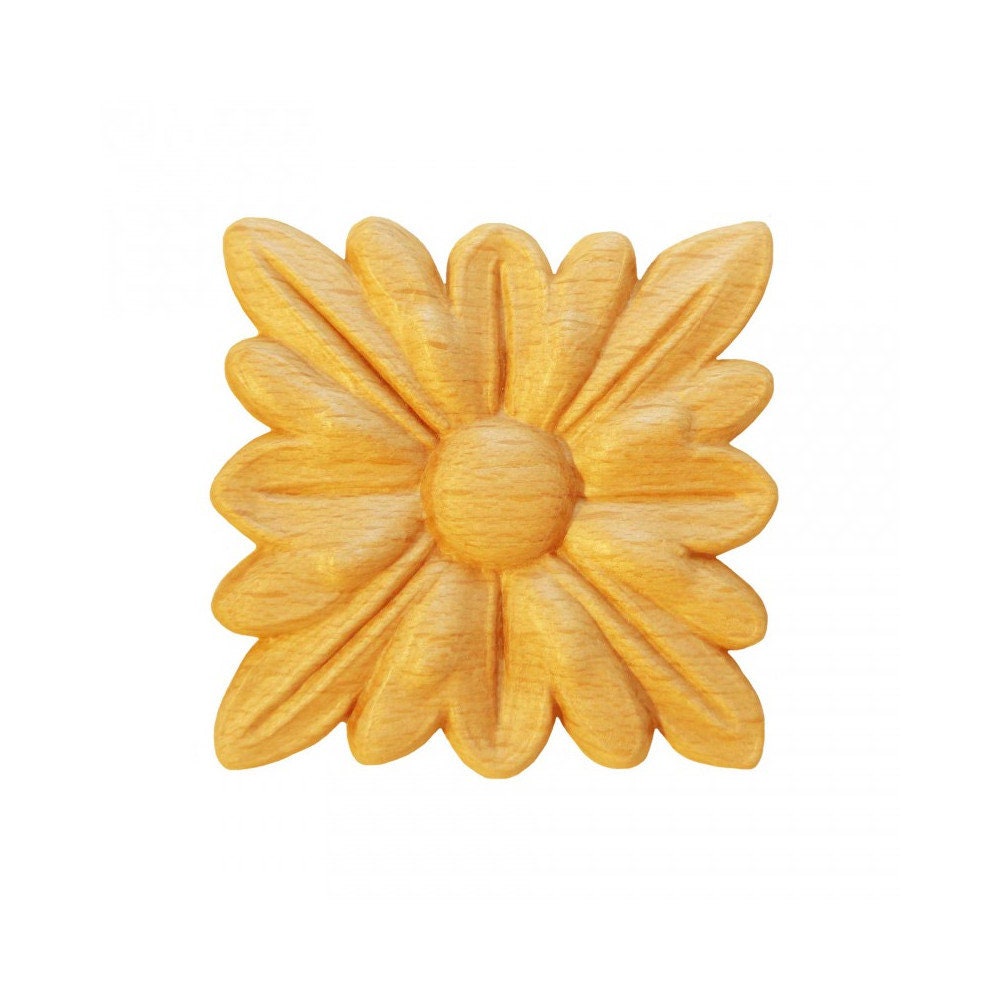 Rosaces Carrées Rv70 en Bois Brut H 60mm X L Ep 6mm