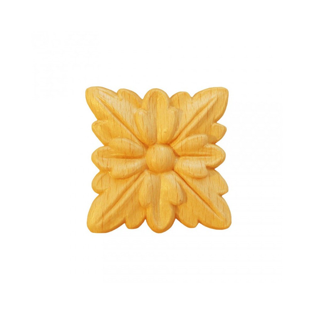 Rosaces Carrées Rv72 en Bois Brut H 40mm X L Ep 6mm