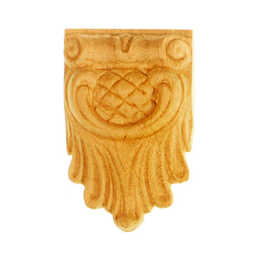 Chapiteaux Ka530 en Bois Brut H 115mm X L 75mm Ep 19mm