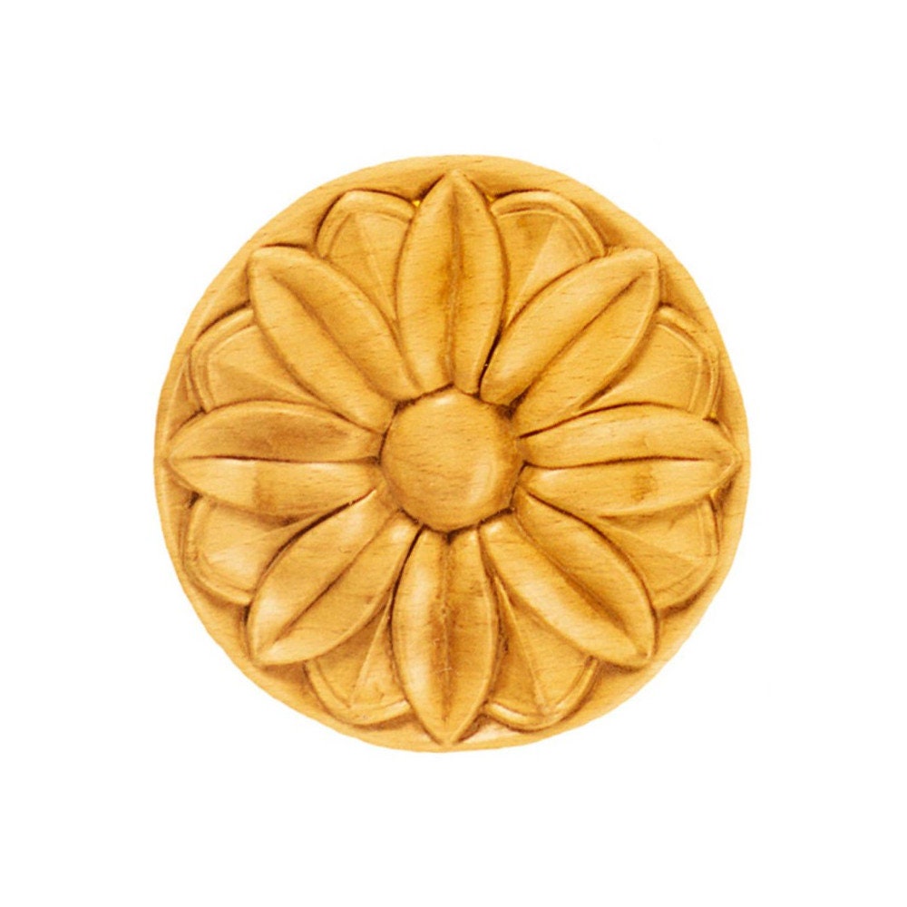 Rosaces Rondes Rr35/A en Bois Brut H 90mm X L Ep 7mm