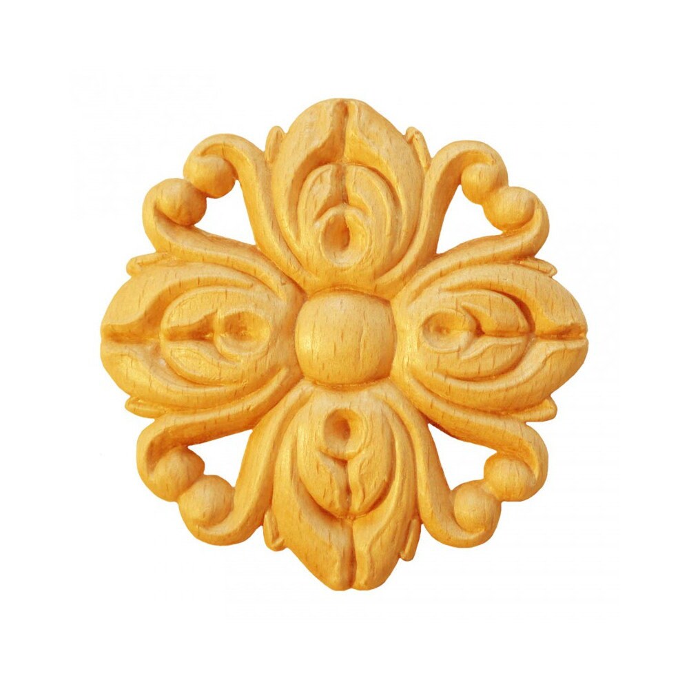 Rosaces Rondes Rr19/D en Bois Brut H 75mm X L Ep 7mm