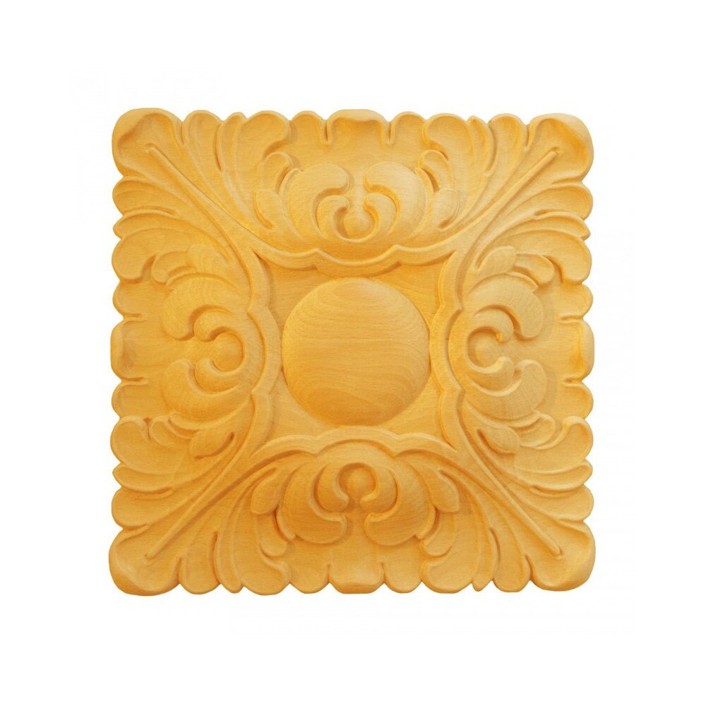 Rosaces Carrées Rv99 en Bois Brut H 300mm X L Ep 30mm