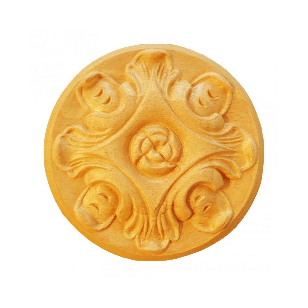 Rosaces Rondes Rr20 en Bois Brut H 115mm X L Ep 14mm