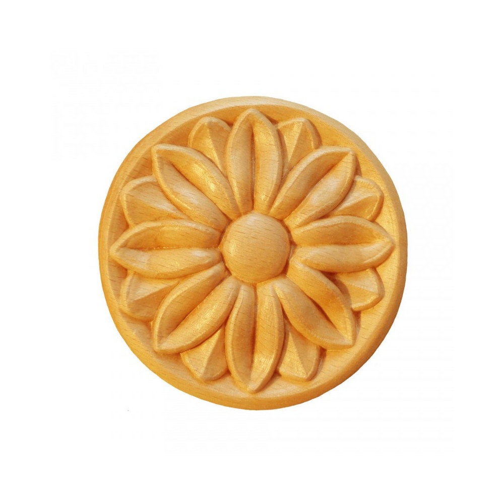 Rosaces Rondes Rr35 en Bois Brut H 70mm X L Ep 7mm