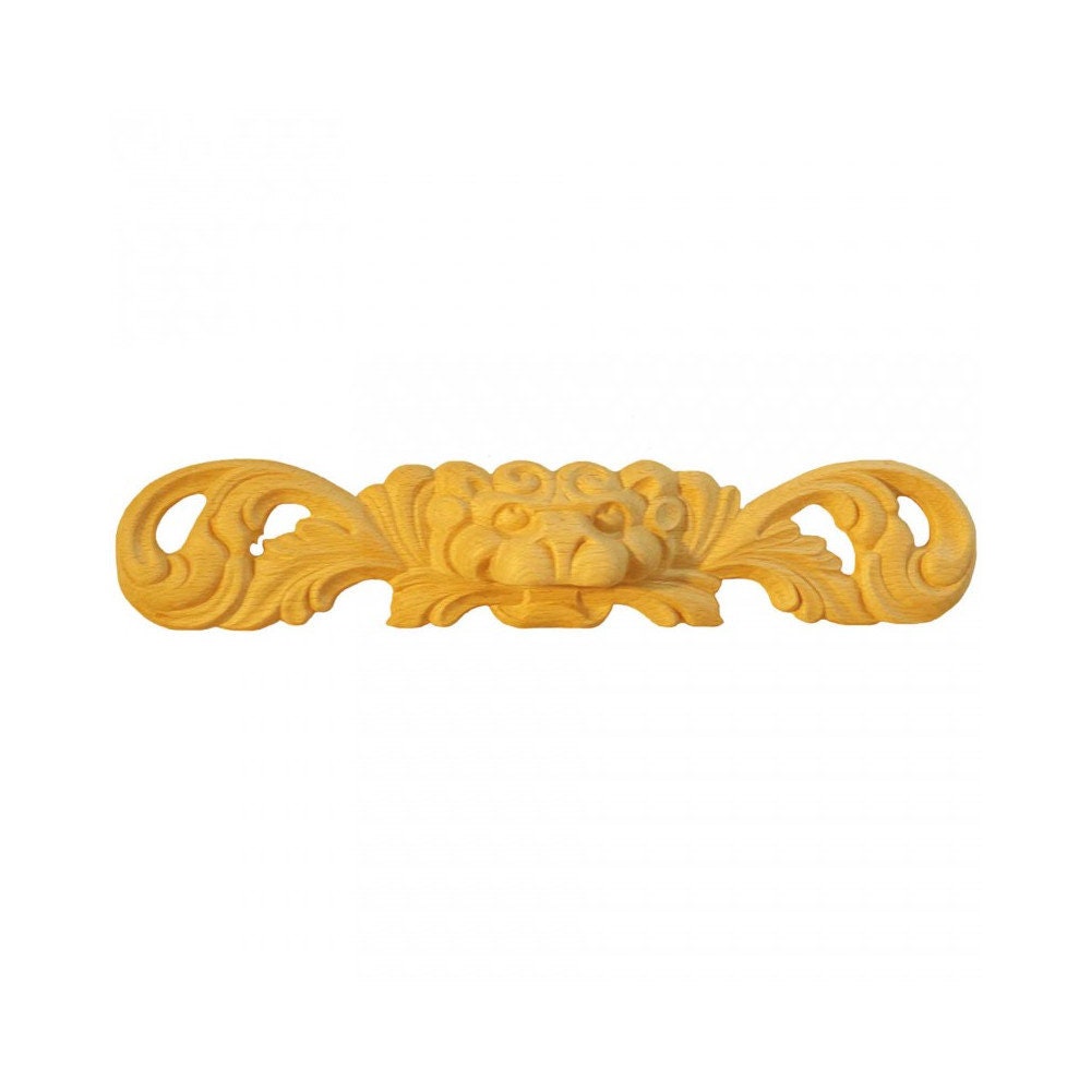 Ornements Pour Tiroirs Sk646 en Bois Brut H 70mm X L 355mm Ep 36mm