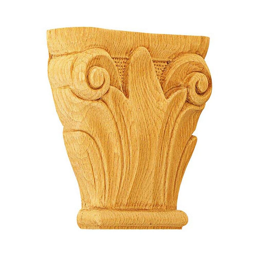 Chapiteaux Ka644 en Bois Brut H 160mm X L 180mm Ep 38mm
