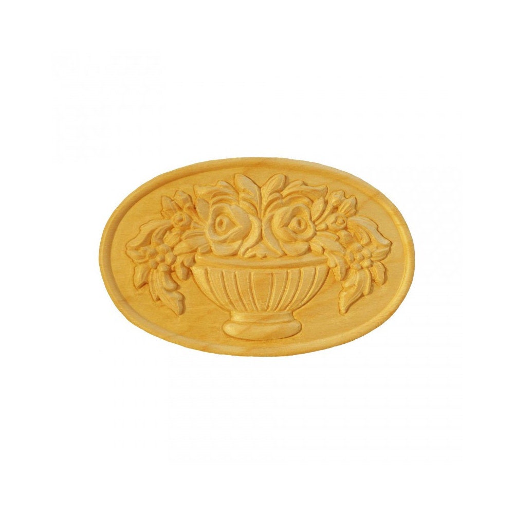 Rosaces Ovales Ro75/A en Bois Brut H 97mm X L 153mm Ep 7mm