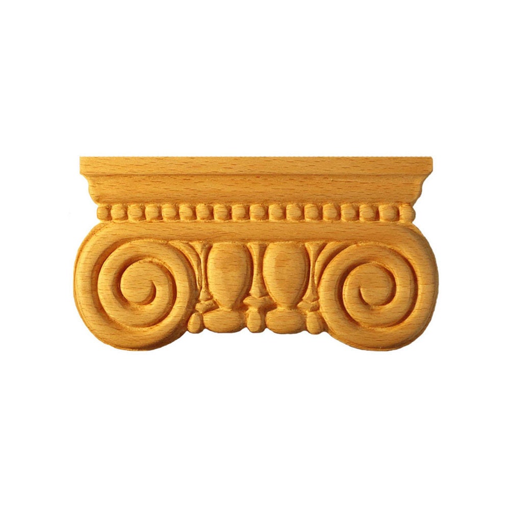 Chapiteaux Ka-Ca5 en Bois Brut H 83mm X L 153mm Ep 35mm