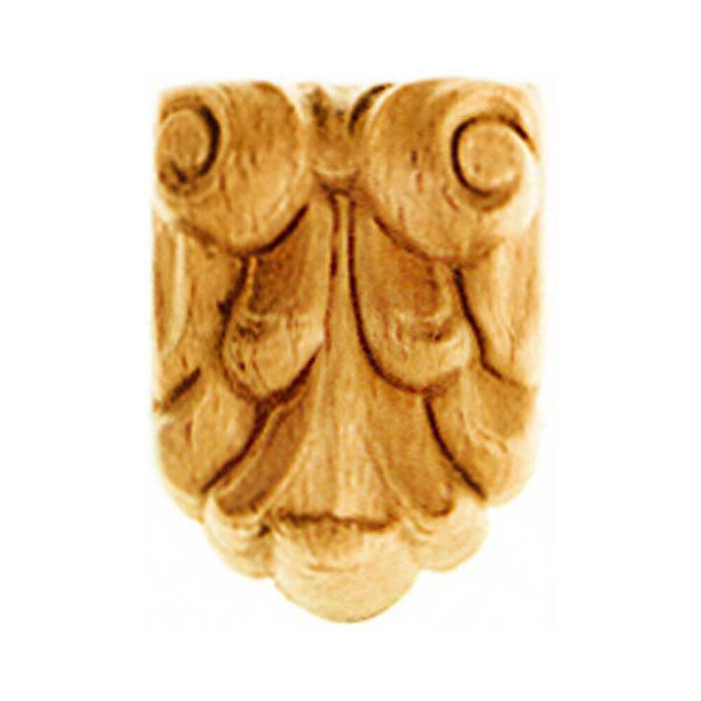 Chapiteaux Ka564 en Bois Brut H 50mm X L 37mm Ep 11mm