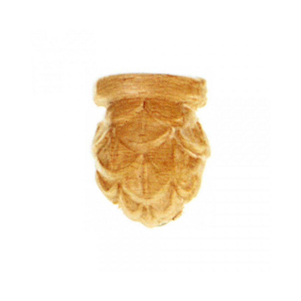 Chapiteaux Ka561 en Bois Brut H 45mm X L 35mm Ep 8mm