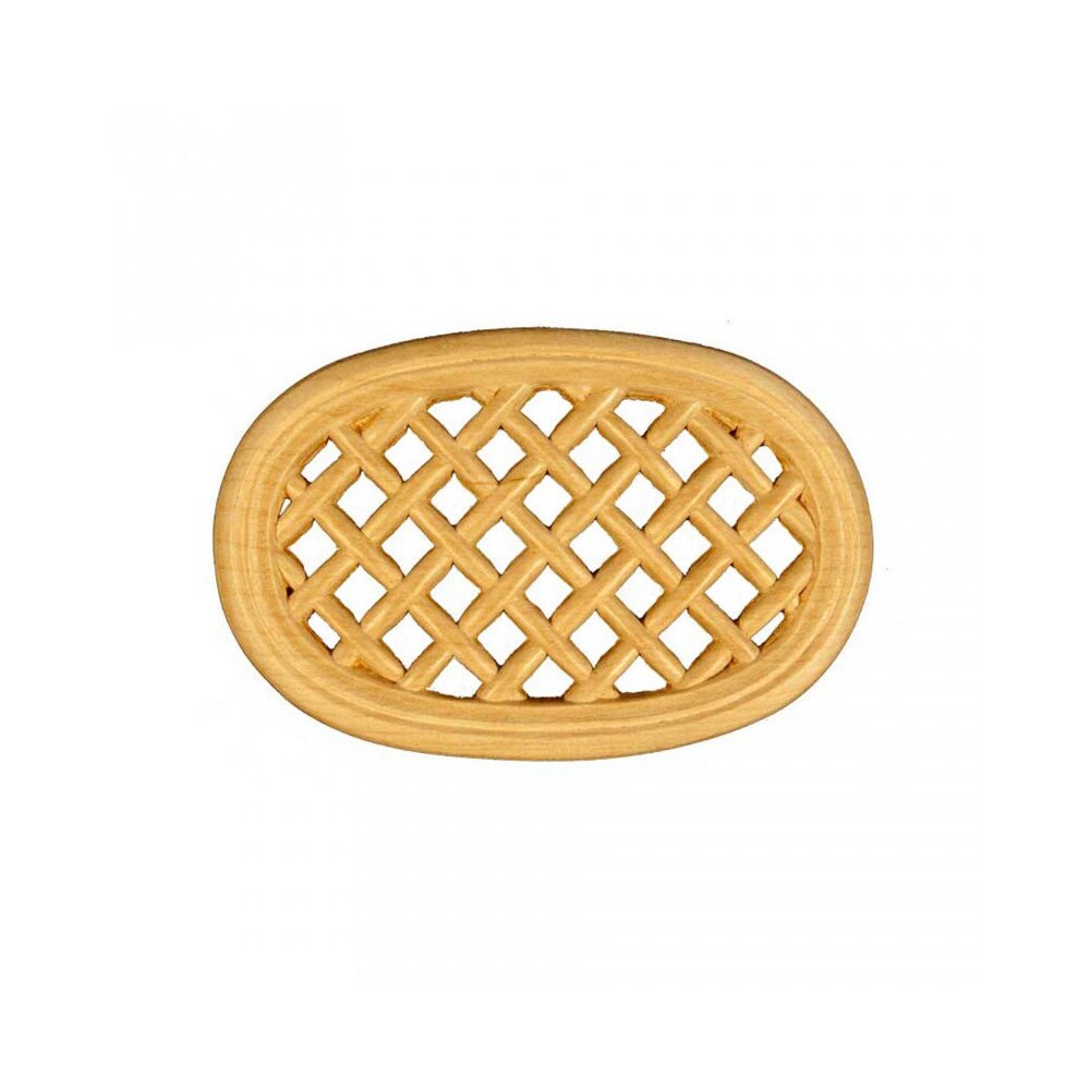 Rosaces Ovales Ro74 en Bois Brut H 100mm X L 150mm Ep 7mm