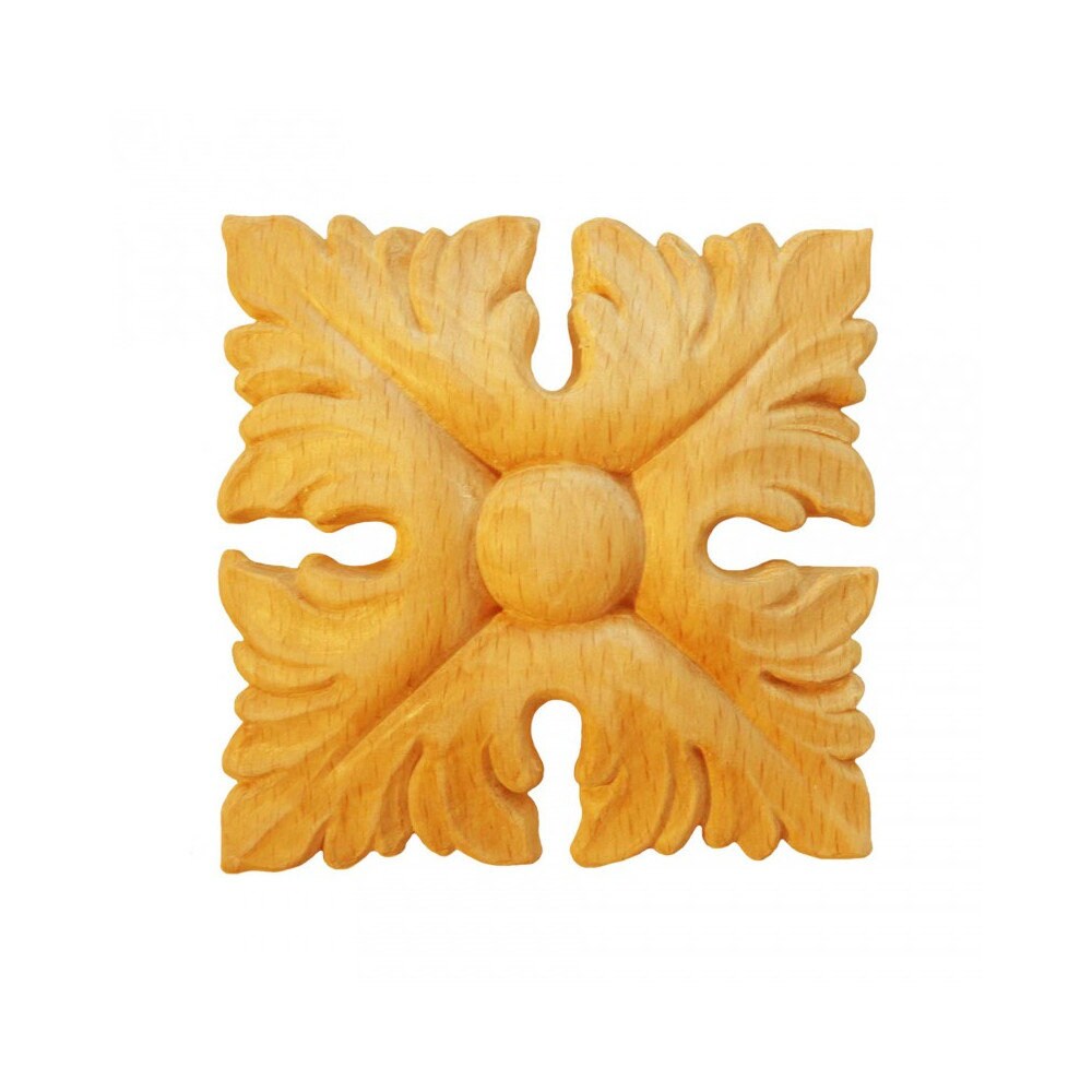 Rosaces Carrées Rv110 en Bois Brut H 82mm X L Ep 15mm