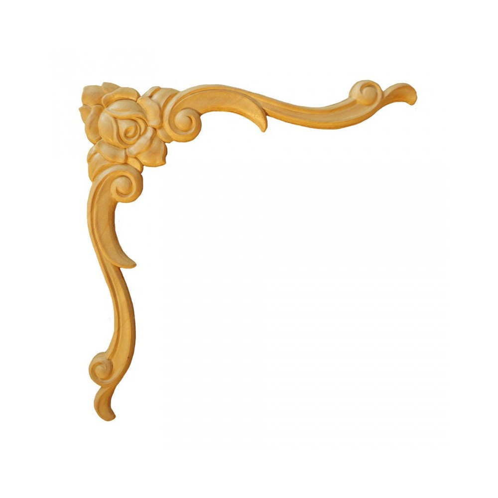 Angles Symétriques Es157 en Bois Brut H 255mm X L Ep 10mm