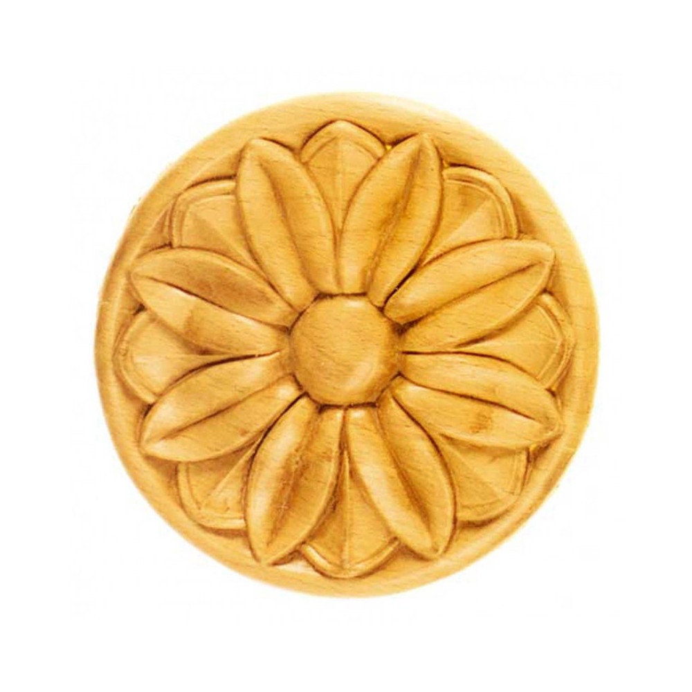 Rosaces Rondes Rr37 en Bois Brut H 130mm X L Ep 9mm