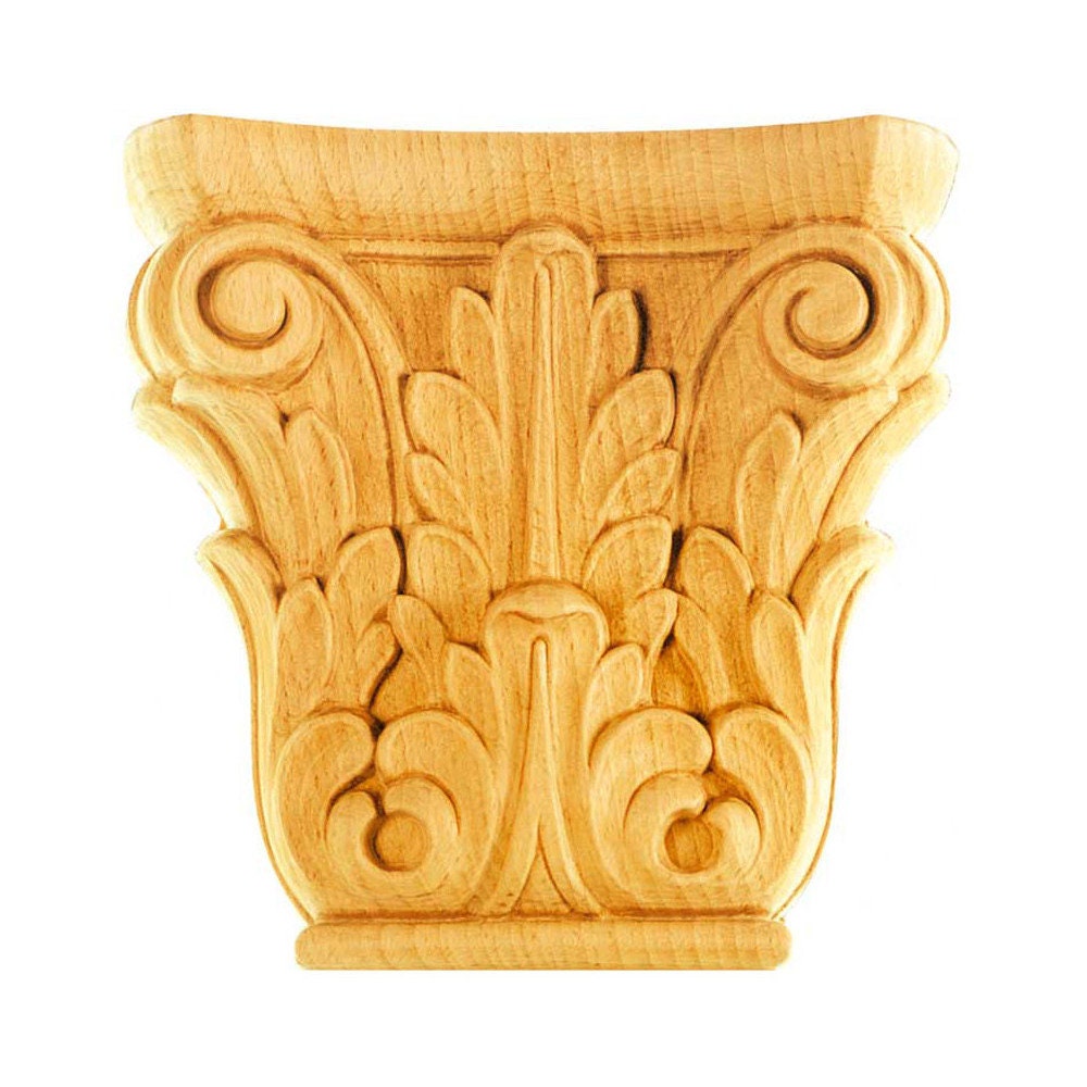 Chapiteaux Ka631 en Bois Brut H 100mm X L Ep 27mm