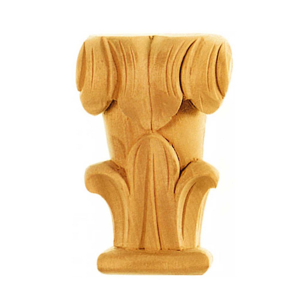 Chapiteaux Ka621 en Bois Brut H 100mm X L 60mm Ep 33mm