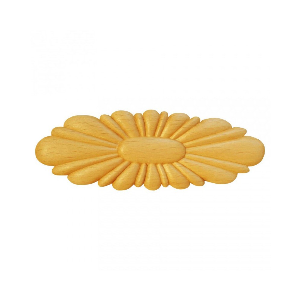 Rosaces Ovales Ro64 en Bois Brut H 40mm X L 120mm Ep 6mm