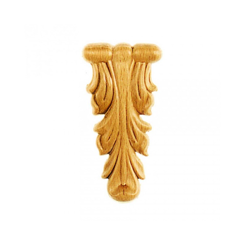 Chapiteaux Ka572 en Bois Brut H 105mm X L 55mm Ep 9mm
