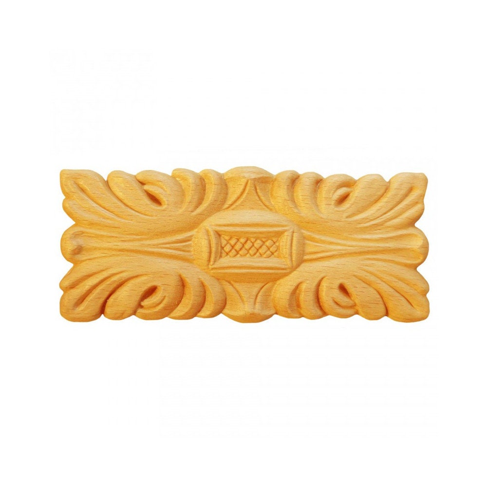 Rosaces Carrées Rv86 en Bois Brut H 50mm X L 120mm Ep 5mm