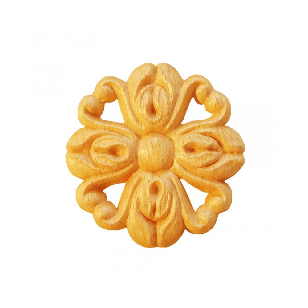 Rosaces Rondes Rr19/E en Bois Brut H 55mm X L Ep 7mm