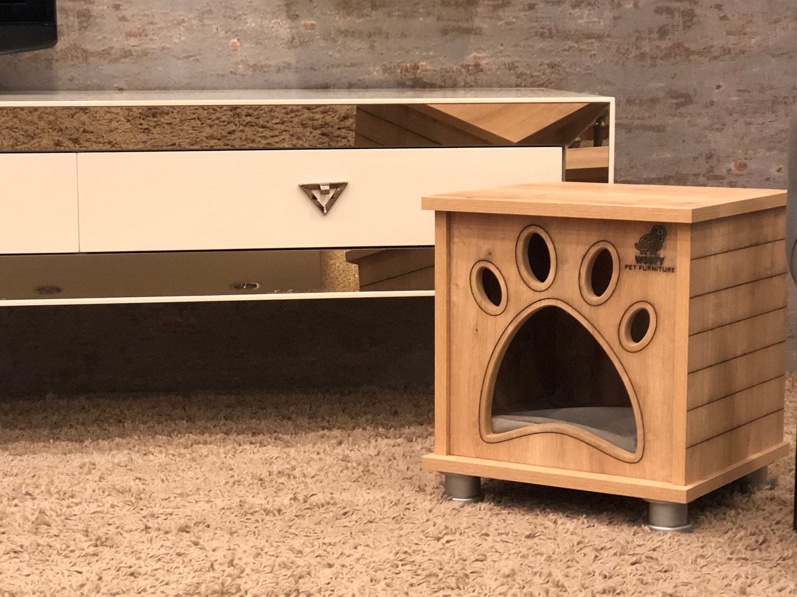 Modern Cat House Cosy Cat Condo Luxury Cat House Compact Etsy