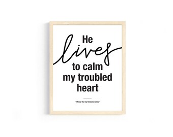 Because He Lives I Can Face Tomorrow Wood Sign Etsy