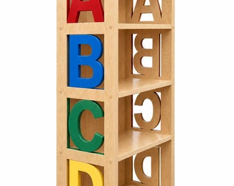 Wooden ABCD Children's Bookshelf