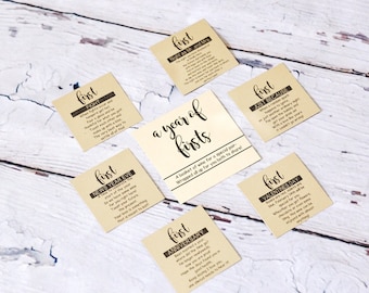A year of firsts milestone wine tags for 6 bottles-wedding gift, bridal shower gift