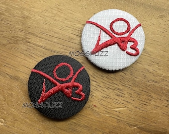 AO3 Button Back Embroidered Pin