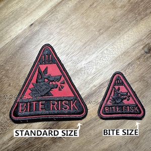 The Original; Bite Risk Patch (sew On) - Etsy