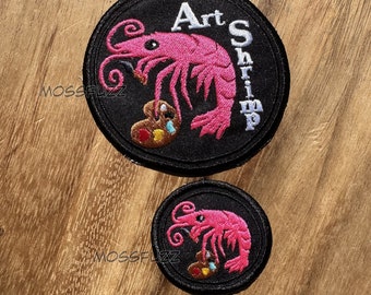 Art Shrimp Patch(Sew On)