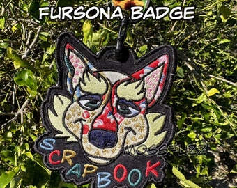 Distintivo Fursona ricamato personalizzato