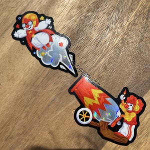 Tuck N Roll The Clowns Holographic Sticker