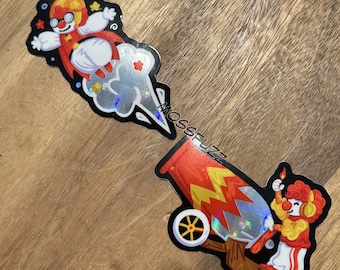 Adesivo olografico Tuck N Roll The Clowns